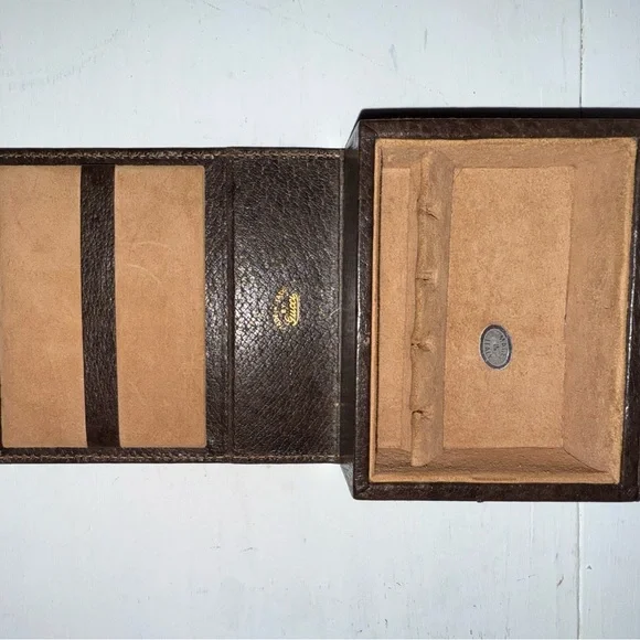 Vintage Gucci Italian Leather Jewelry & Travel Case – Monogrammed Made in Italy - Picture 6 of 10